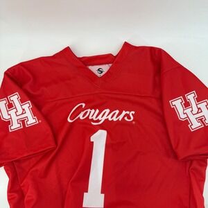 Houston Cougars Red Football Jersey  #1 ProSphere Officially Licensed Mens L